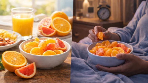 When People Usually Eat Citrus Fruits During the Day.