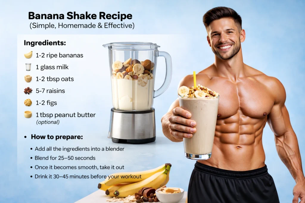 Banana Shake Recipe (Simple, Homemade & Effective)