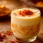 Saffron milk with a warm glow